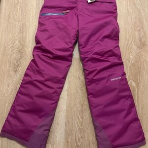 Patagonia Kids' Magenta Snow Pants Snowbelle NWT